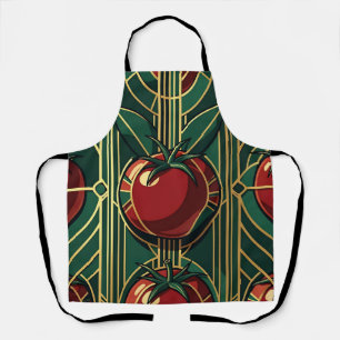 Tablier Motif Tomate Art Déco