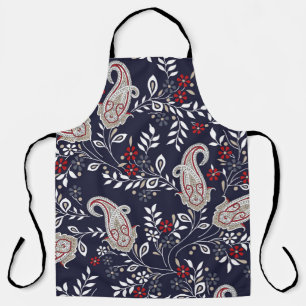 Tablier motif traditionnel indien paisley