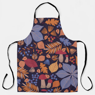 Tablier Motif transparent à l'automne avec feuilles, bran