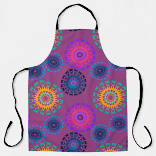 Tablier Motif transparent avec ouverture ronde multicolore