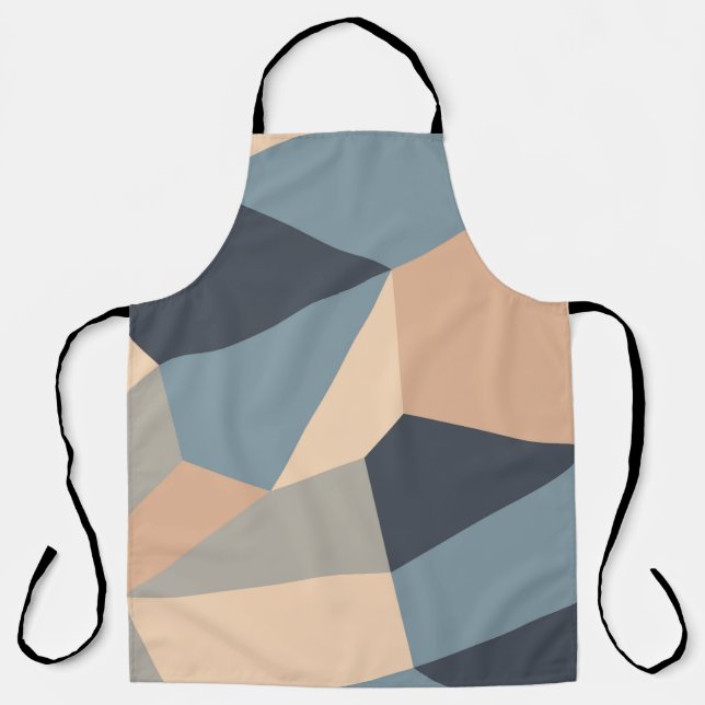 Tablier Motif transparent polygonal varié. multicolore (Recto)