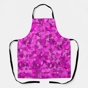 Tablier Motif Triangle Rose Violet
