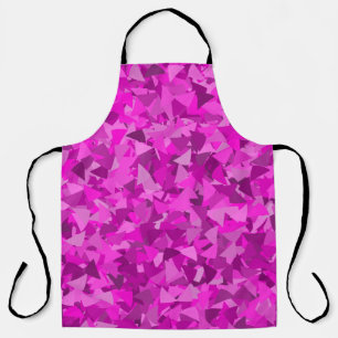 Tablier Motif Triangle Rose Violet