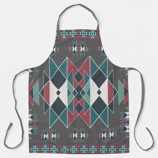 Tablier Motif Triangle Sud-Ouest Natif  (Recto)