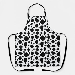 Tablier Motif vache pays noir et blanc
