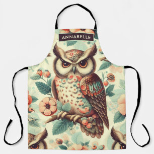 Tablier Motif vintage Cute Owl