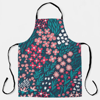 Tablier Motif vintage fleuri sans soudure. Sans fin répété
