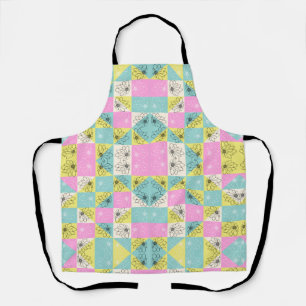 Tablier Motif vintage Fleurs de ressort les années 70 tabl