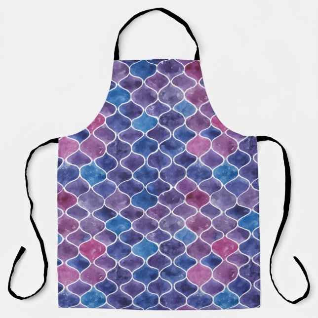 Tablier Motif violet sans aquarelle (Recto)