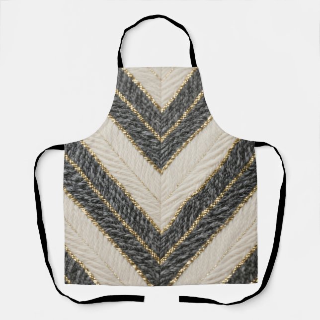 Tablier Motif Zigzag Chevron Glamour (Recto)