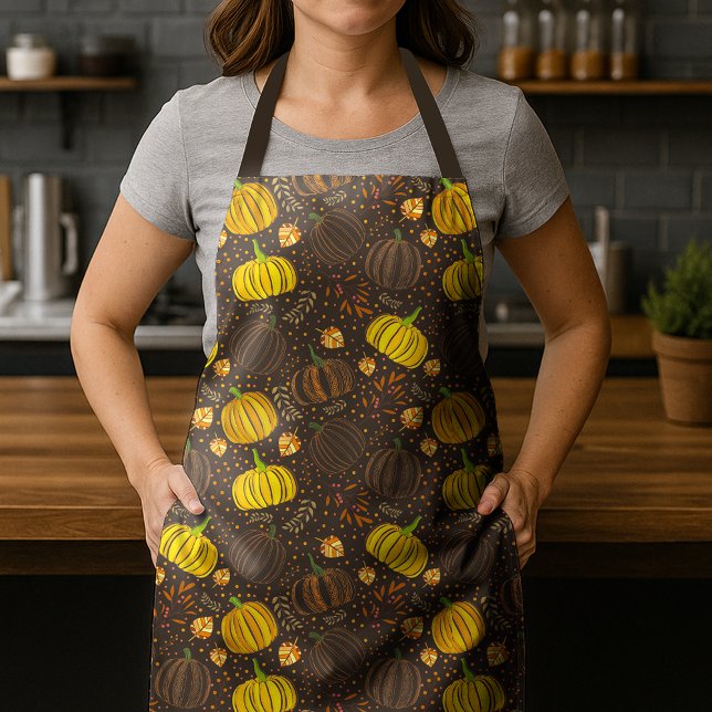 Tablier Motifs de citrouilles automne récolte (Créateur téléchargé)