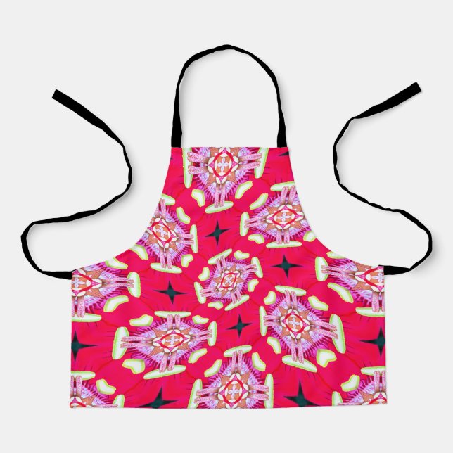 Tablier Motifs de fleurs de Crimson (Recto)