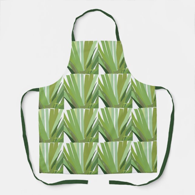 Tablier Motifs sans couture de feuilles tropicales (Recto)