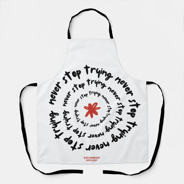 Tablier Motivation en spirale : Conception pour ne jamais  (Recto)