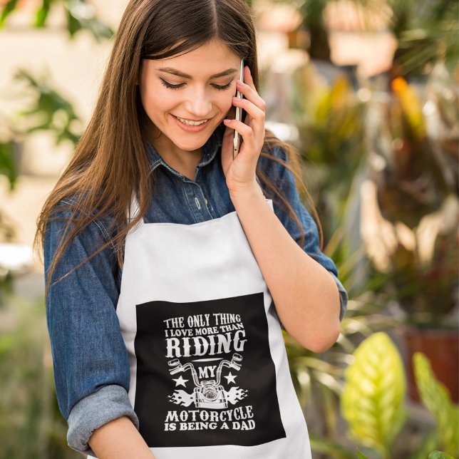 Tablier Moto papa Adulte Apron Adulte (Créateur téléchargé)