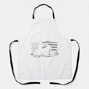 Tablier Moto Patriotique Vintage American Flag Biker