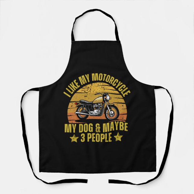 Tablier Motocyclette de chien (Recto)