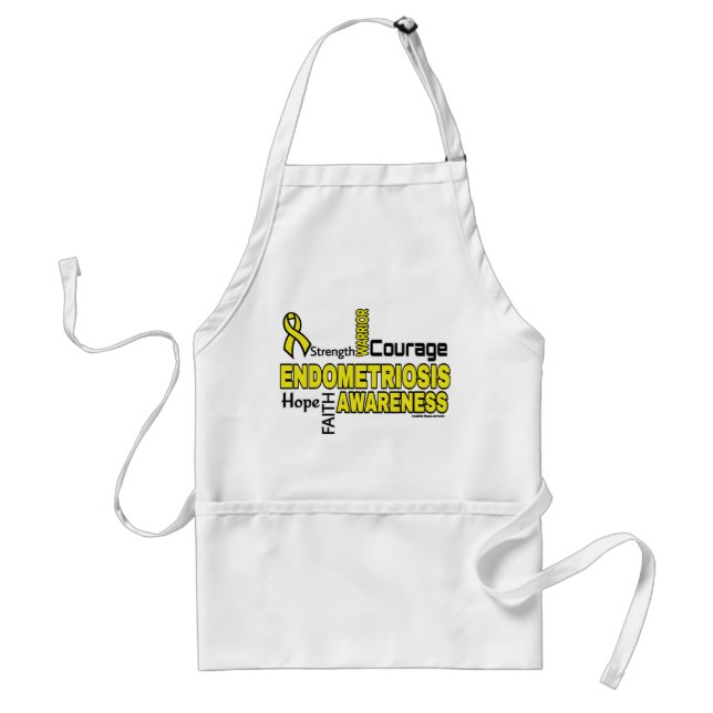 Tablier Mots...Endometriose Adulte Apron (Devant)