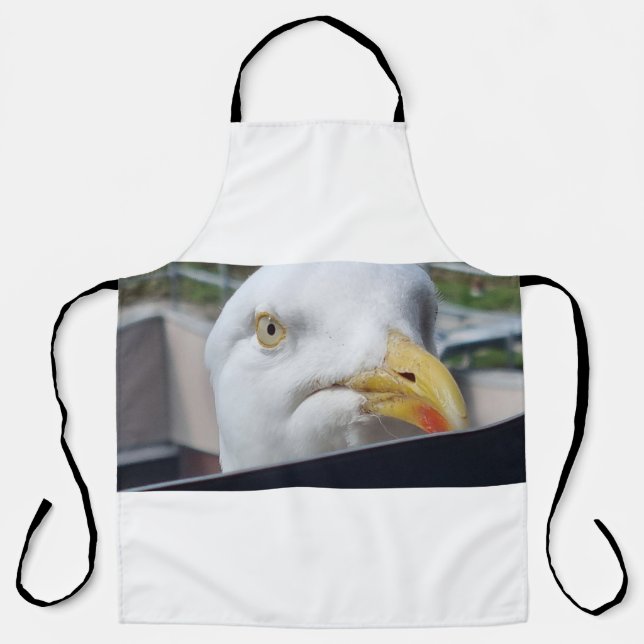 Tablier Mouette regardant (Recto)