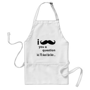 Tablier Moustache vous cadeaux d'une question