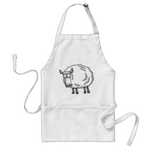 Tablier mouton blanc