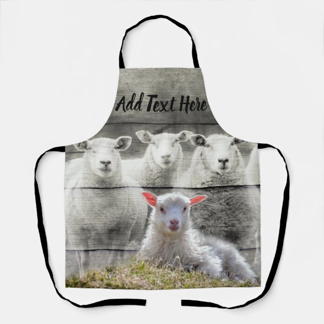 Tablier Mouton d'agneau de bébé (Recto)