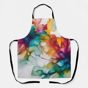 Tablier Mouvement Abstrait Encre d'alcool dynamique