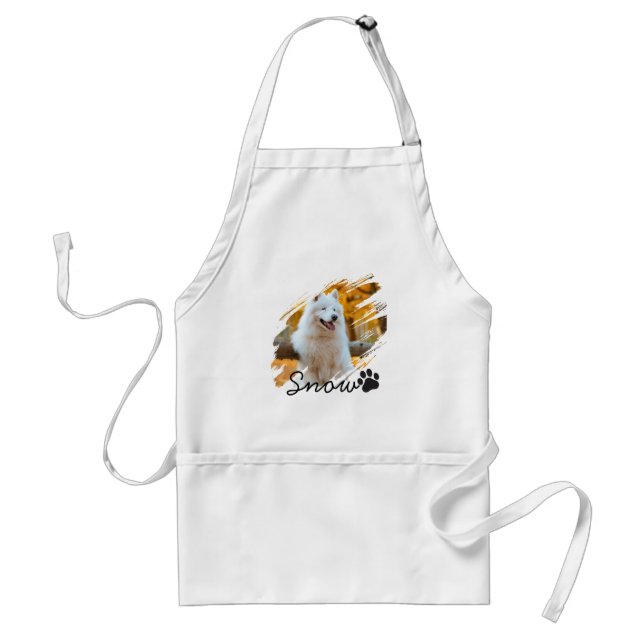 Tablier Mug personnalisé avec photo et nom d'animal de com (Devant)