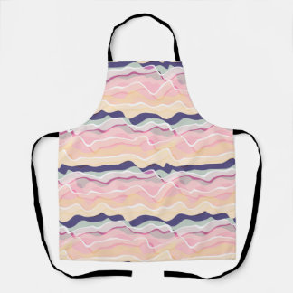 Tablier Multicolor Pastel Wavy Motif