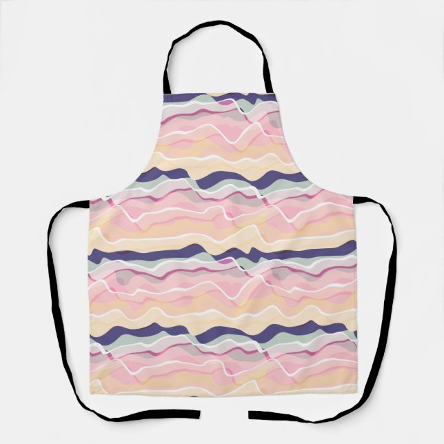 Tablier Multicolor Pastel Wavy Motif (Recto)
