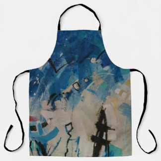 Tablier Mur abstrait multicolore