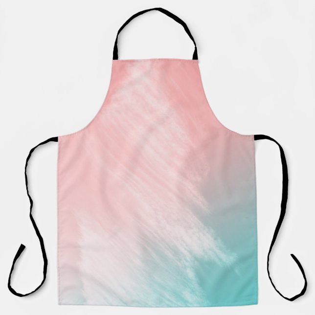 TABLIER MUR DE PASTEL ET DE MINT ABSTRAITS (Recto)