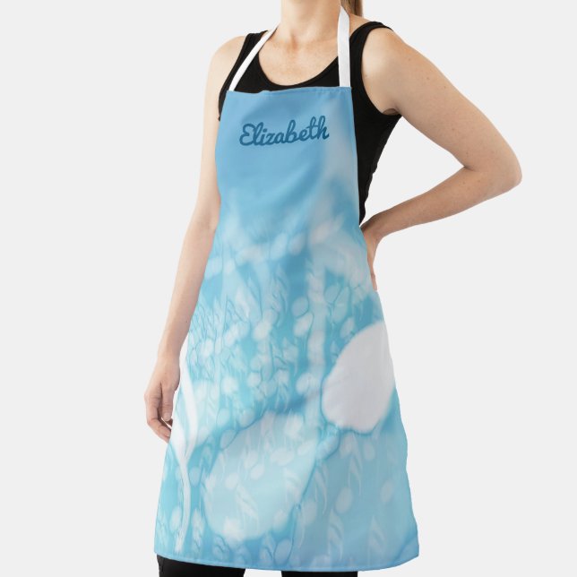 Tablier Musique bleue personnalisée (Insitu)
