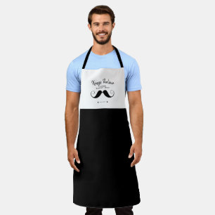 Tablier Mustache rétro - Barber Shop Adulte Apron