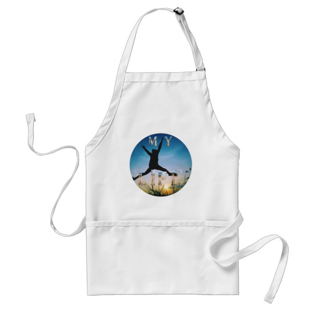 Tablier My Life – Inspirational Nature Design Apron (Devant)