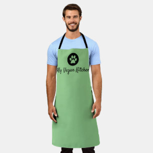 Tablier My Vegan Kitchen Green Apron (Grand)