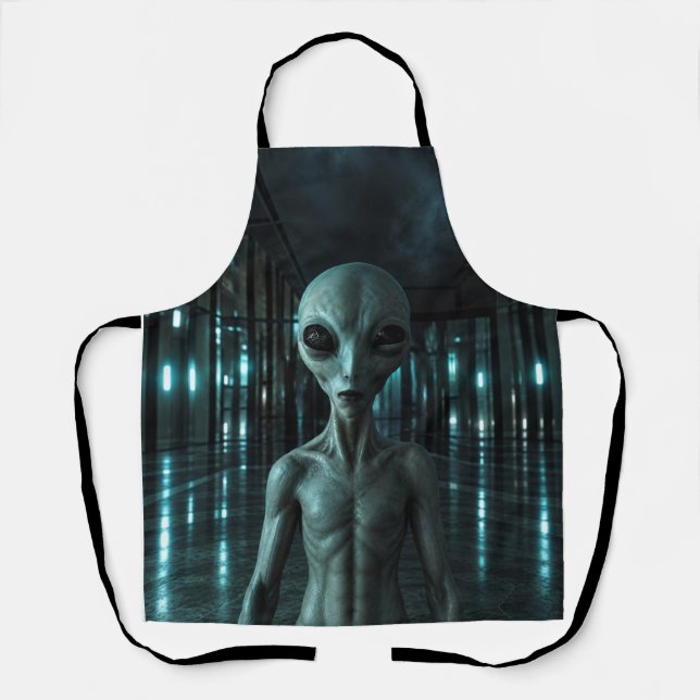 Tablier Mysterious Grey Alien (Recto)