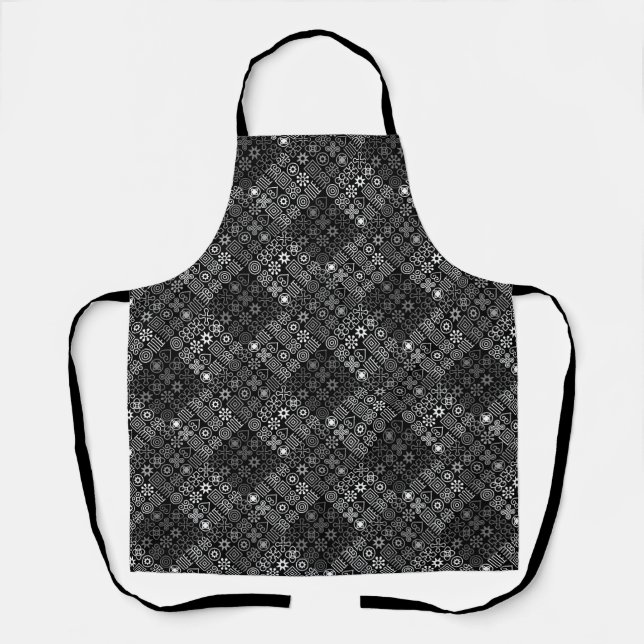 Tablier MZT01.Carreaux de griffes avec tons gris.b (Recto)