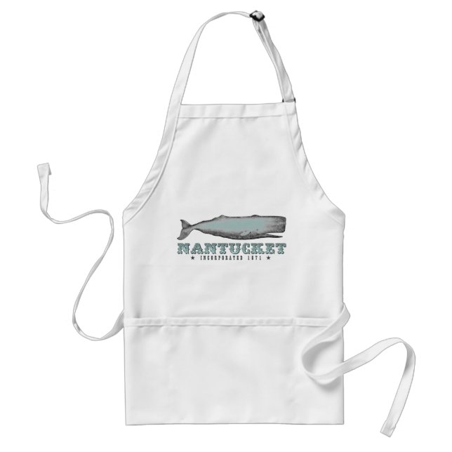 Tablier Nantucket Baleine vintage MA Inc 1671 Apron (Devant)