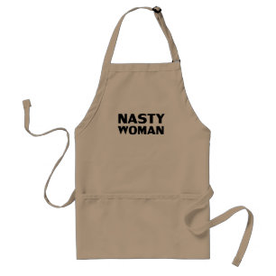 Tablier Nasty femme noir moderne typographie minimaliste