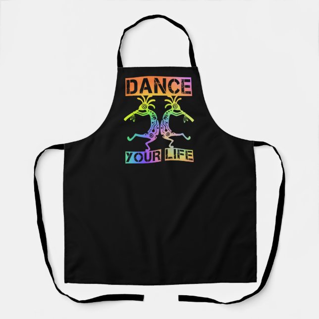 Tablier Native Americans Kokopelli - Dance Your Life 4 (Recto)