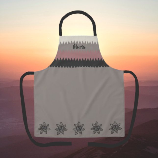 Tablier Natural Southwestern Style Ajouter un nom Apron (Créateur téléchargé)