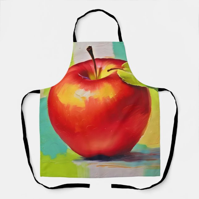 Tablier Nature morte vibrante de pomme (Recto)