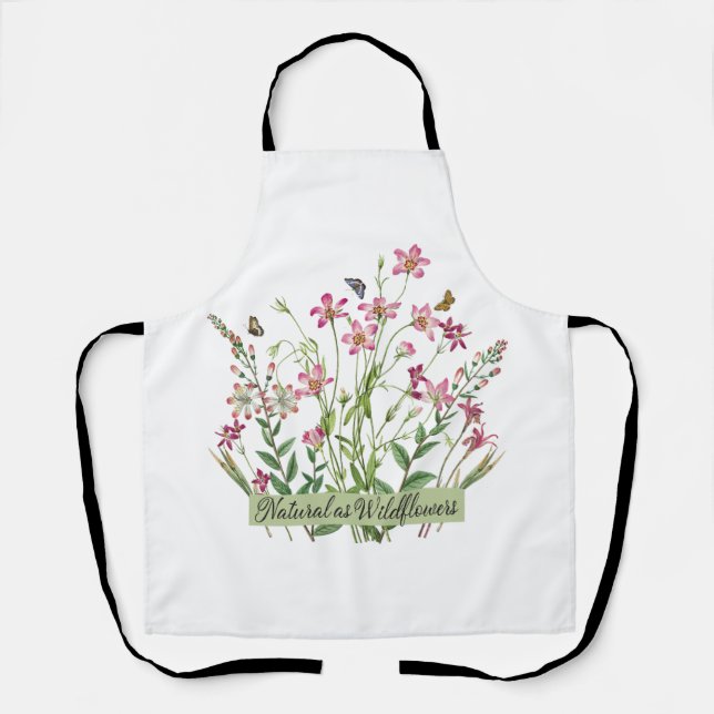 Tablier Naturels comme les fleurs sauvages - Vintage - (Recto)