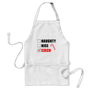 Tablier Naughty Nice Tchèque Design de Noël Adulte Apron