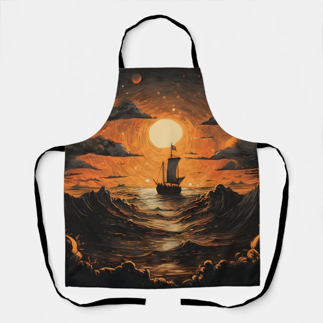 Tablier Navire naviguant la nuit (Recto)