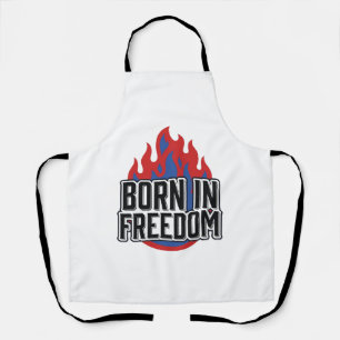 Tablier Né dans la flamme de la liberté Vintage shirt à gr