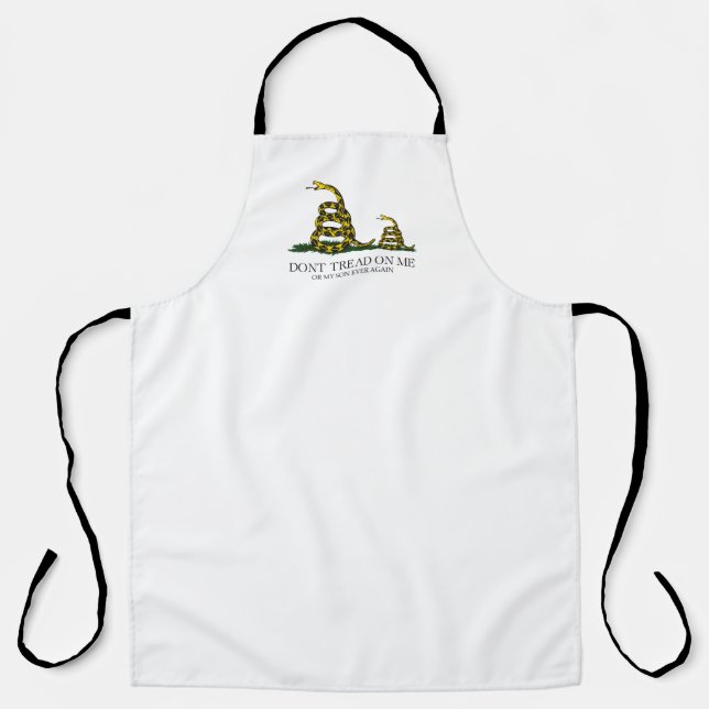 Tablier Ne Marche Pas Sur Moi Ou Mon Fils Gadsden Flag Mem (Recto)