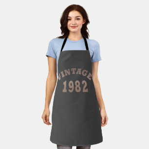 Tablier Née en 1982 élégant moderne vintage anniversaire