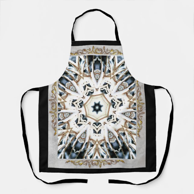 Tablier Neige Web avec Gold Flouring (Recto)